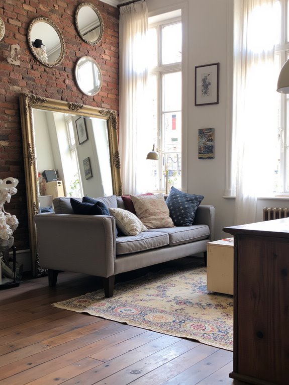 mirrors enhance space brightness