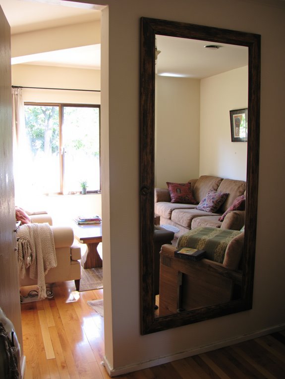 mirrors enhance spacious illusion