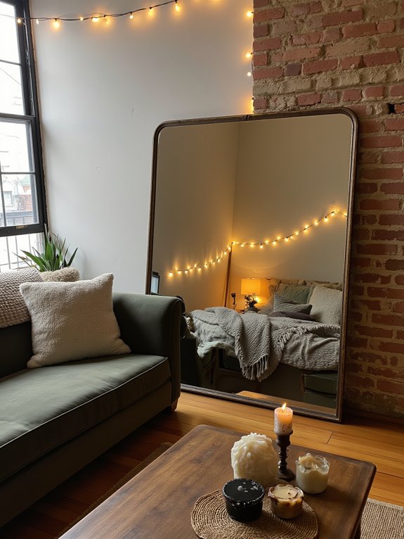 mirrors reflecting natural warmth