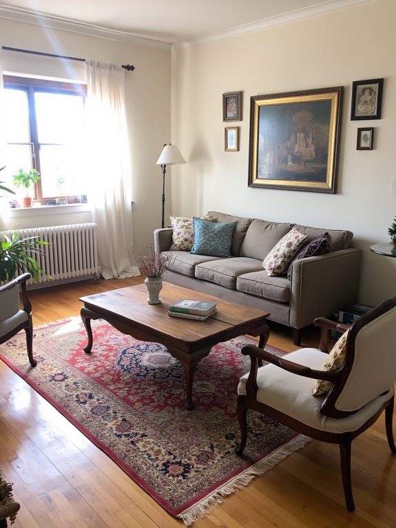 mixing modern vintage furniture