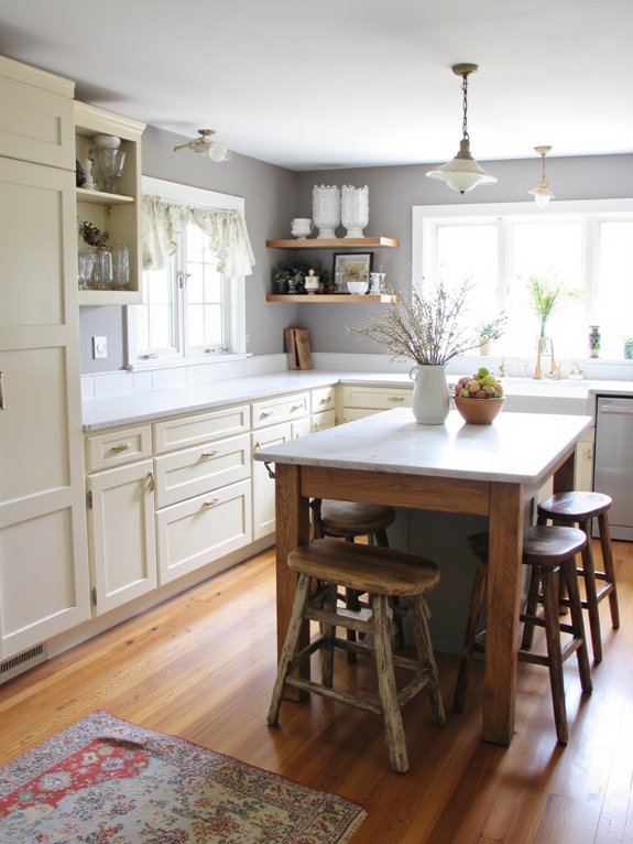 modern farmhouse kitchen blend