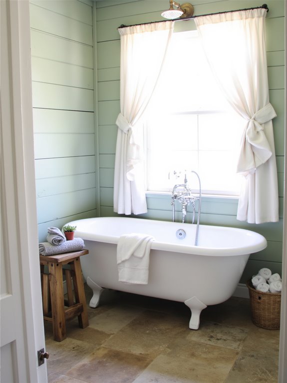 modern rustic bathroom oasis