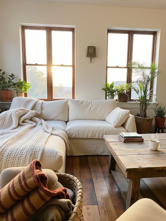 natural light enhances warmth