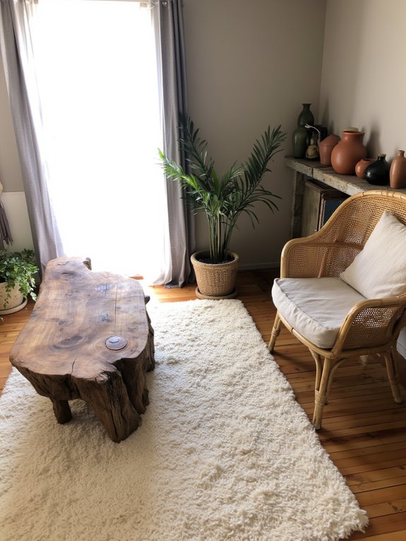 natural materials create warmth