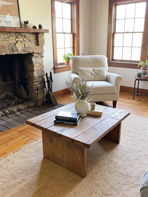 natural textures enhance farmhouse