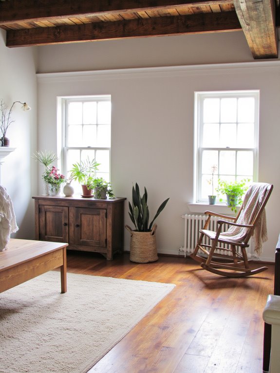 natural wood farmhouse charm