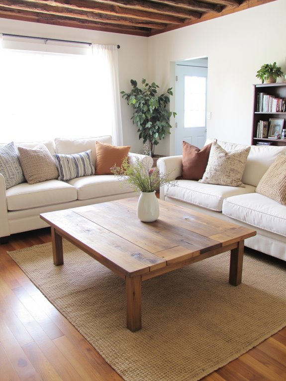 natural wood for warmth