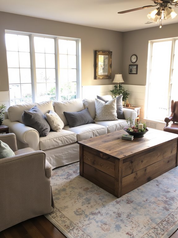 neutral colors enhance farmhouse design