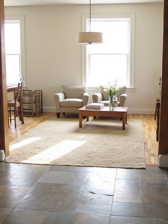 neutral flooring for warmth