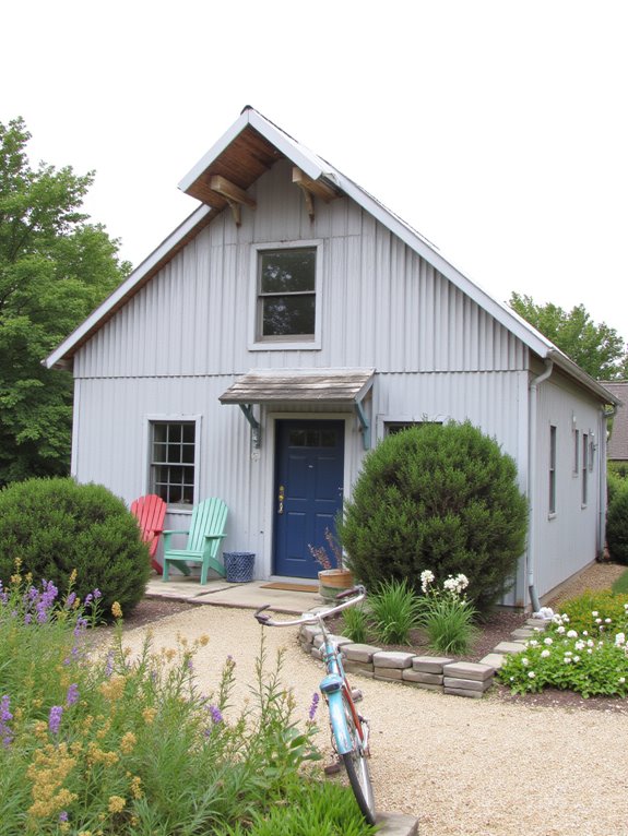 neutral tones with accents