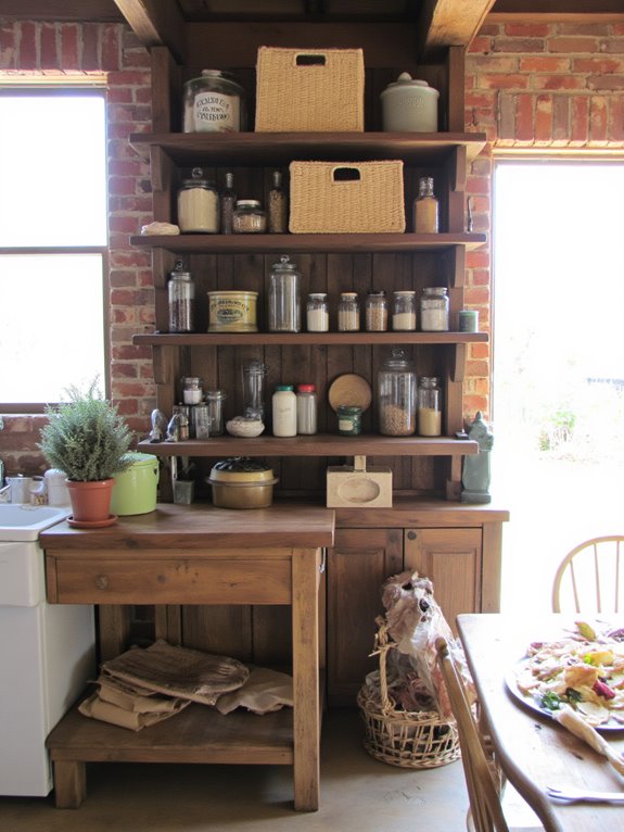 open concept pantry design