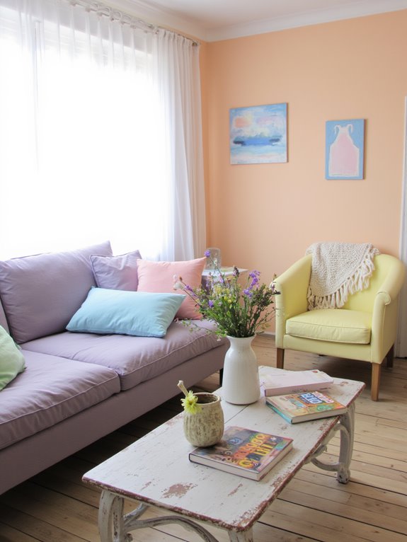 pastel shades create harmony