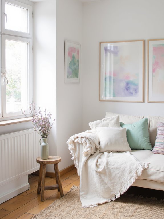 pastel themed wall art