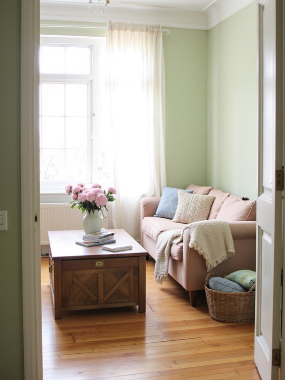 pastels paired with neutrals