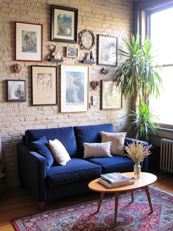 personalized eclectic gallery wall
