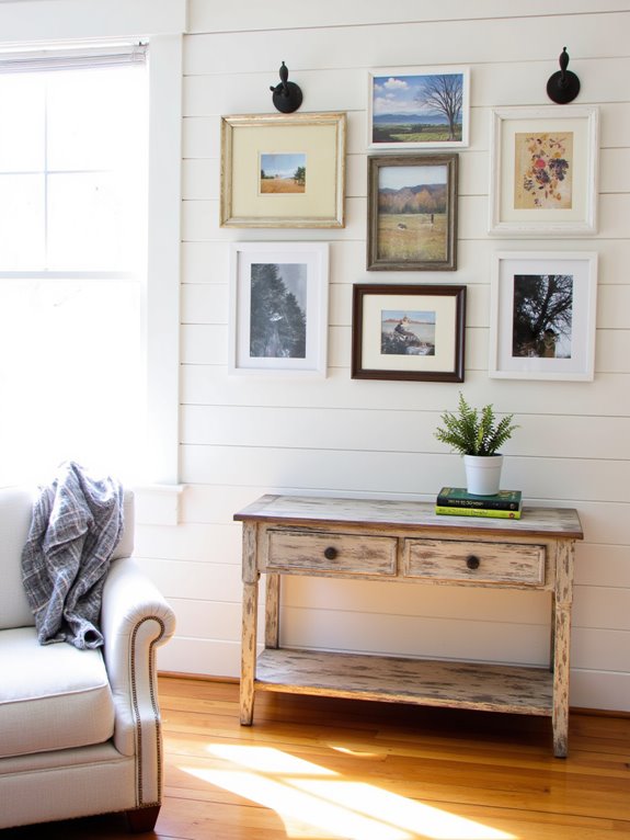 personalized gallery wall display