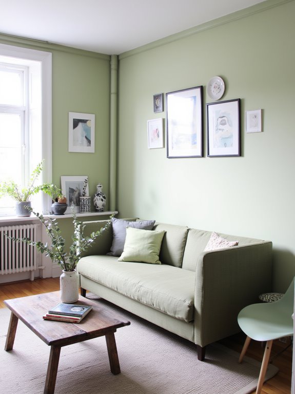 personalized pale green decor