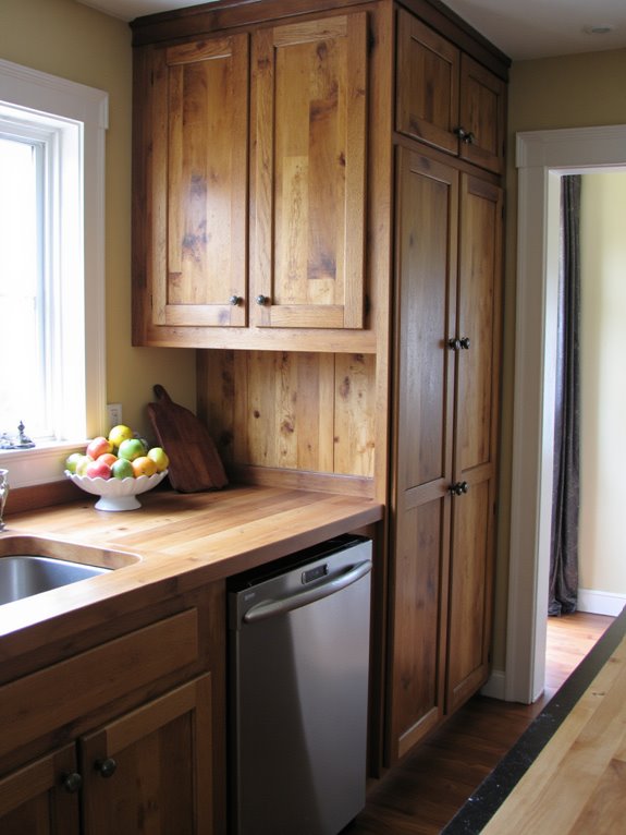 personalized rustic kitchen cabinetry