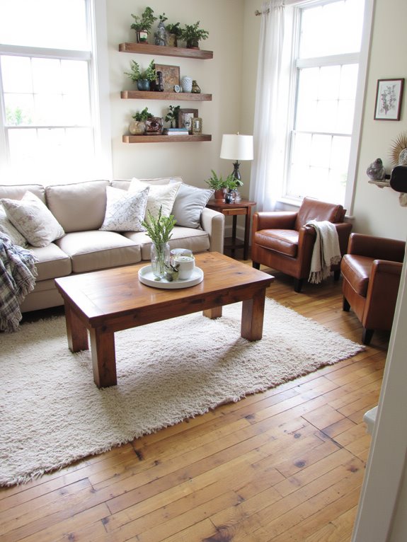 reclaimed wood for warmth