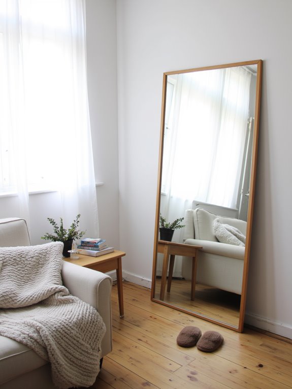 reflect light create space