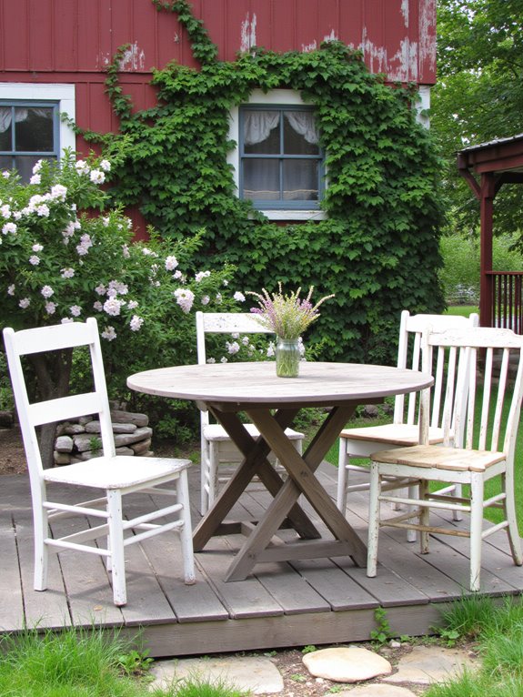 relaxing outdoor farmhouse charm