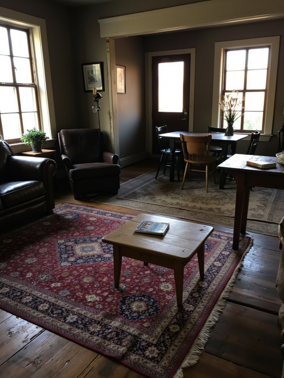 rugs define cozy spaces