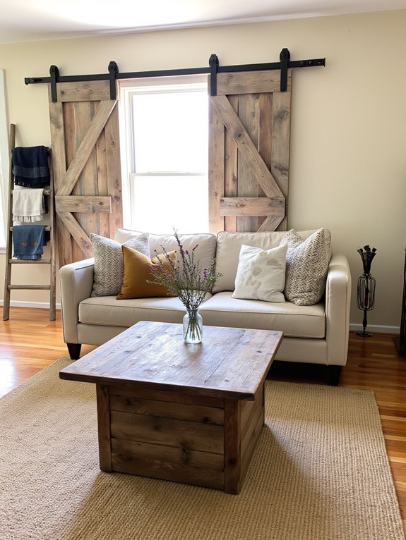 rustic charm with barn doors