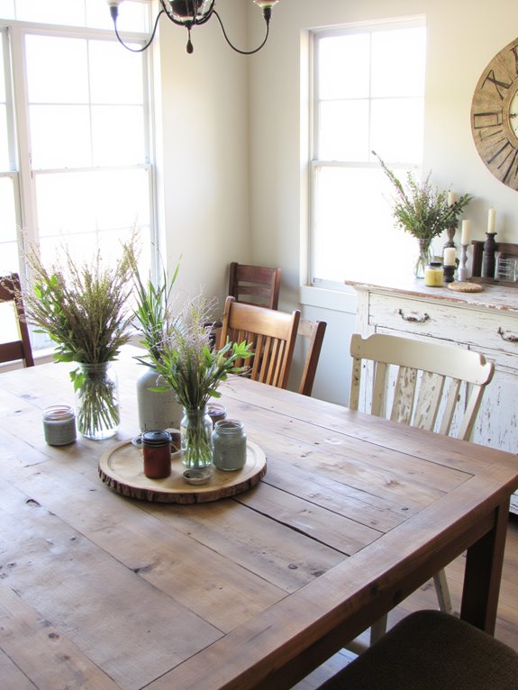 rustic charm with mason jars