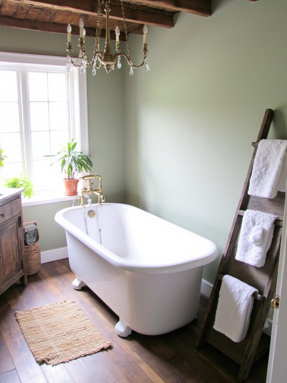 rustic elegance in bathrooms