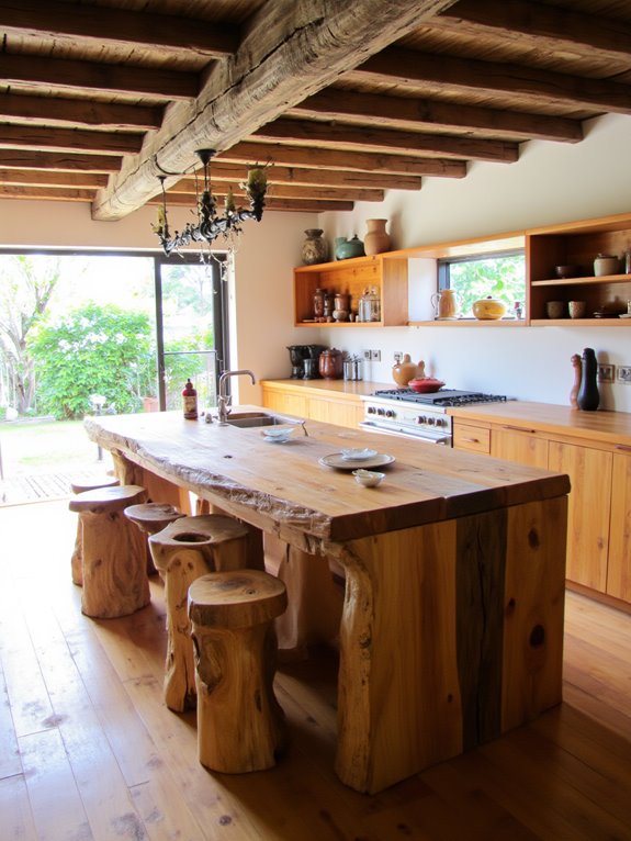 rustic kitchen with reclaimed wood