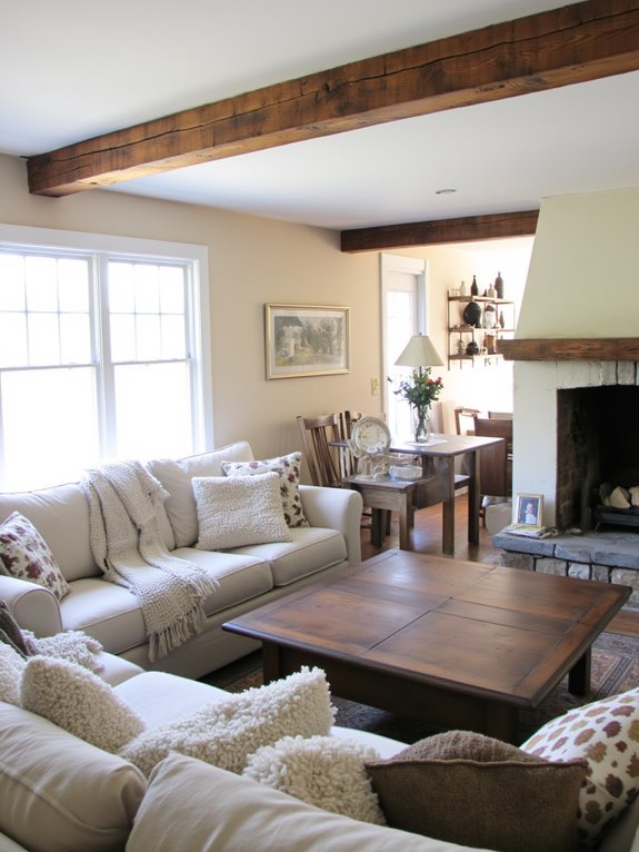 rustic wood beams charm