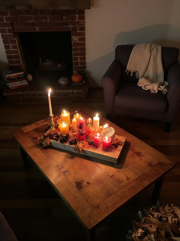 seasonal candles enhance decor