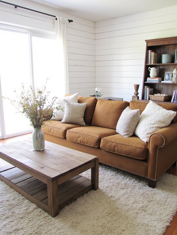 shiplap enhances rustic charm