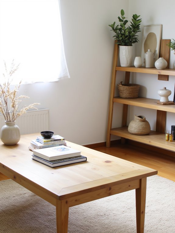 simple intentional coffee table styling