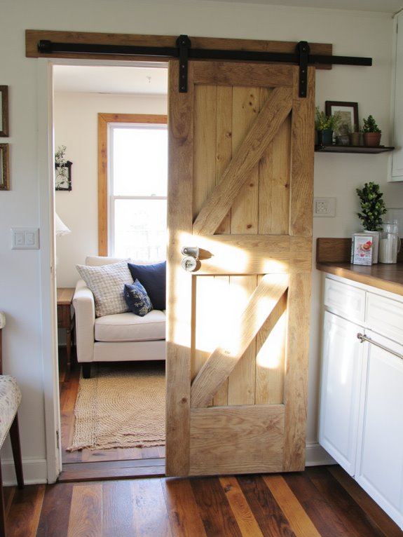sliding barn doors maximize space
