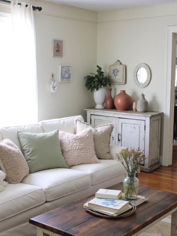 soft colors create coziness