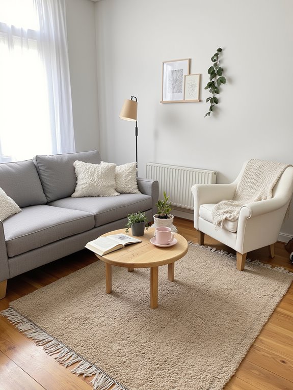 soft rugs enhance coziness