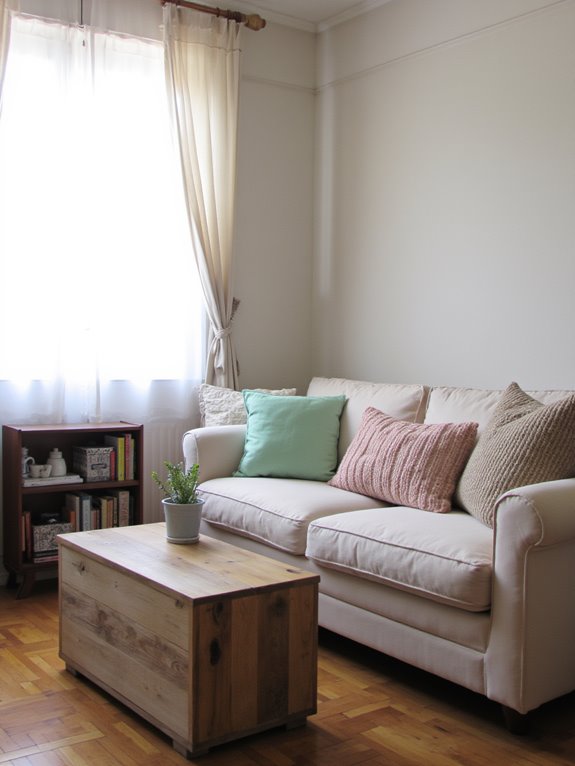 soft sheer curtains enhance light