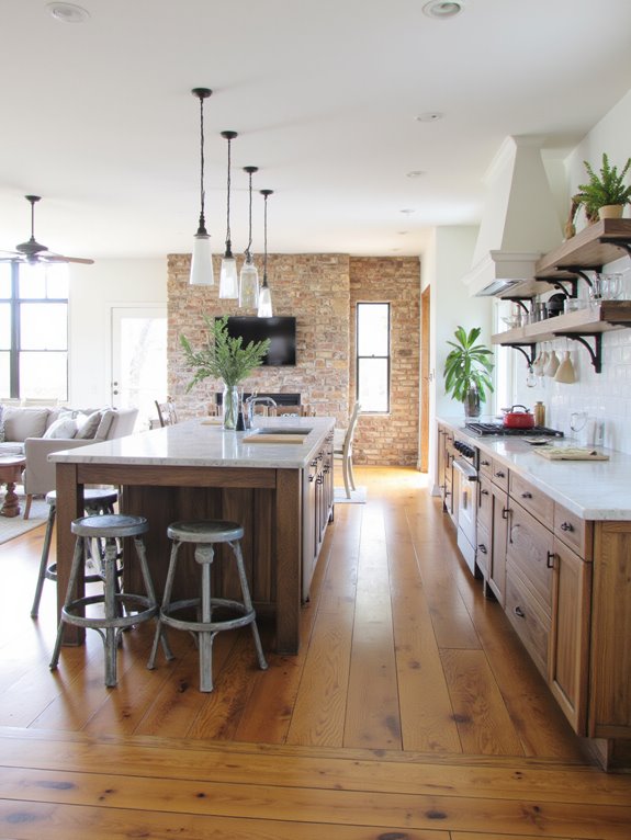 spacious open concept living