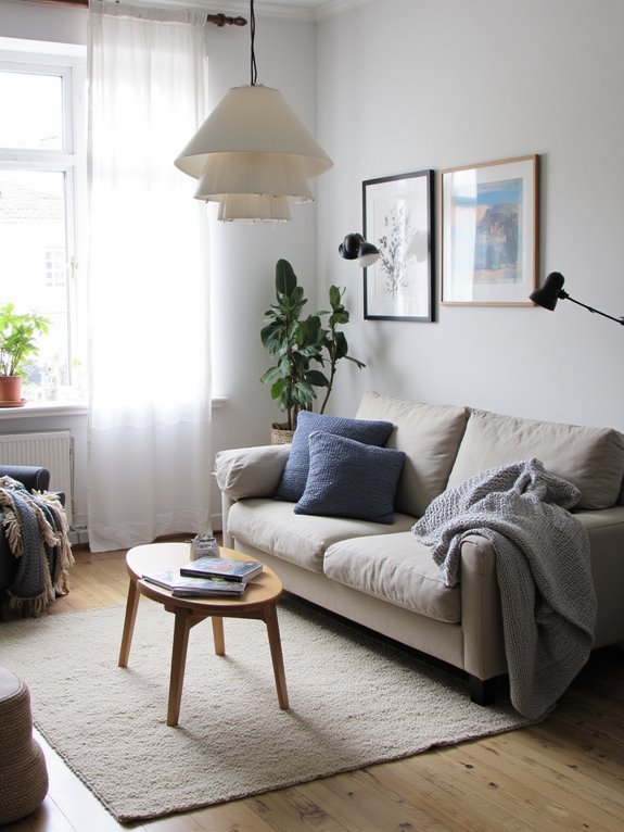 statement lighting enhances interiors