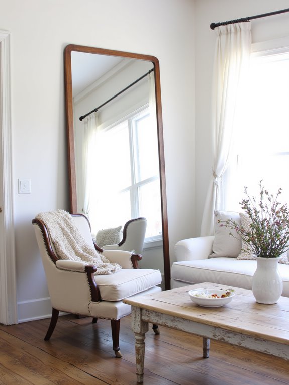strategic mirror placement enhances space