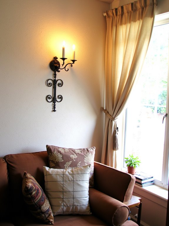 stylish candlelight wall sconces