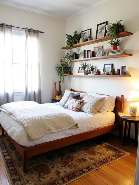 stylish floating shelf storage