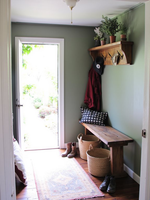 stylish functional mudroom design