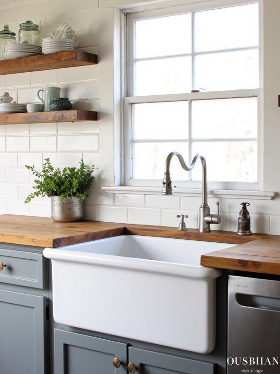 stylish practical farmhouse sinks