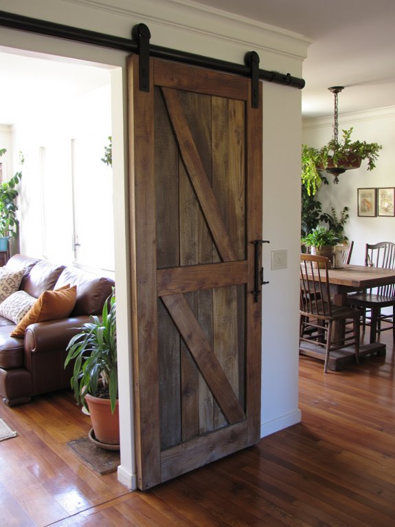stylish space saving barn doors
