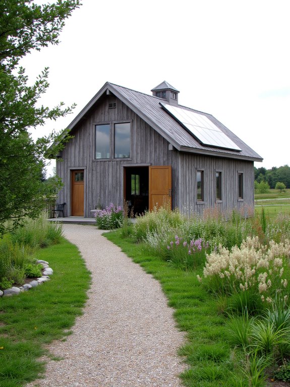 sustainable solar barn design