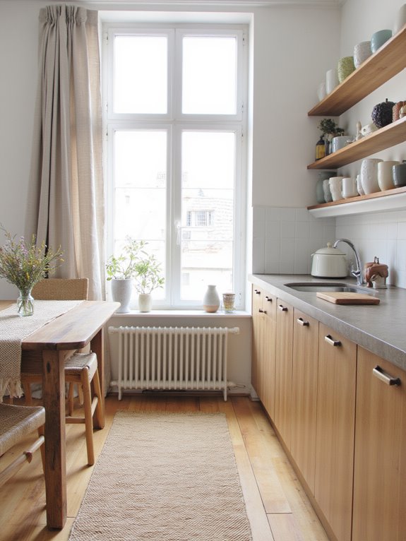 textured cushions enhance warmth