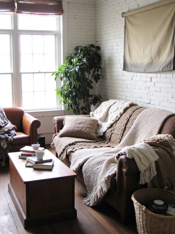 textured fabrics for coziness