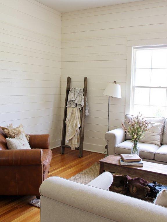 textured shiplap adds character